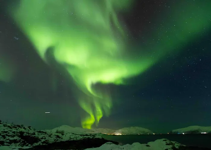 Northern Lights View Beautiful Berg Lejlighed